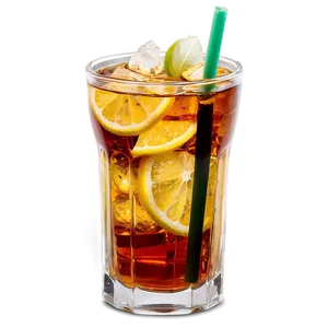 Iced Tea Glass PNG Dri