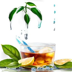 Iced Tea In Nature PNG 06242024