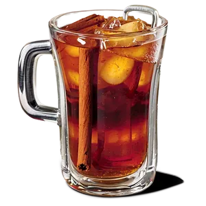 Iced Tea With Cinnamon Stick PNG 06242024