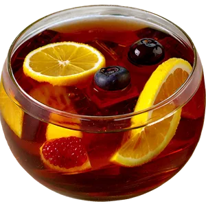 Iced Tea With Fruit Pieces PNG 75 PNG