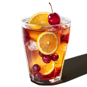 Iced Tea With Fruit Pieces PNG Bdy49 PNG