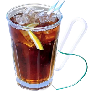 Iced Tea With Straw Png 06242024 PNG image