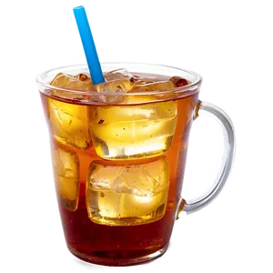 Iced Tea With Straw PNG Mwe69 PNG