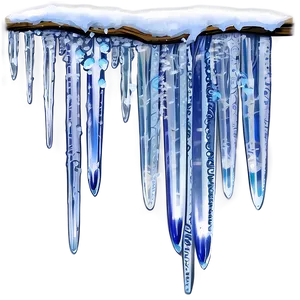 Icicles And Snow Branches Png 74 PNG image