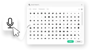 Icon Selection Interface Graphic Design PNG