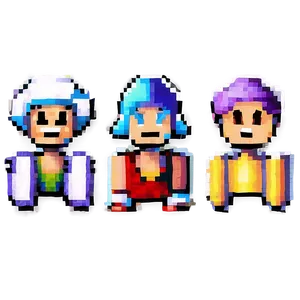 Iconic 16 Bit Game Sprites PNG Yqr11 PNG