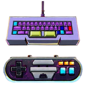Iconic 16 Bit Video Games PNG Bhk43