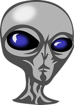 Iconic Alien Head Graphic