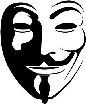 Iconic_ Anonymous_ Mask_ Vector PNG image