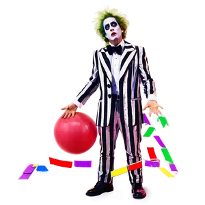 Iconic Beetlejuice Pose PNG 47