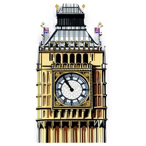 Iconic Big Ben Tower Png 06112024 PNG image