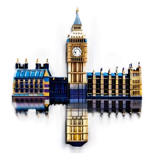 Iconic Big Ben Tower PNG 10