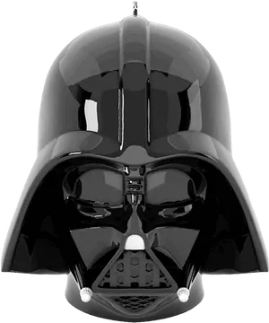 Iconic Black Helmet Profile PNG image