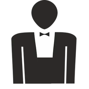 Iconic Black Tie Event Vector PNG image