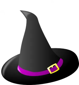 Iconic Black Witch Hat PNG image