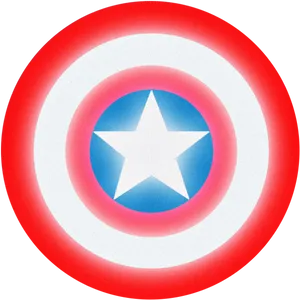 Iconic Circular Red White Blue Shield PNG image