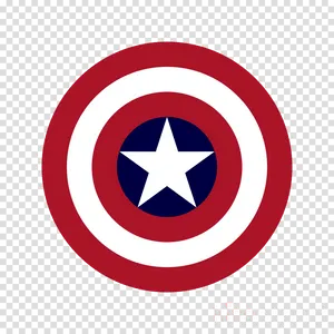 Iconic Circular Superhero Shield PNG image