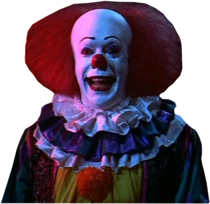 Iconic Clown Character Portrait PNG image