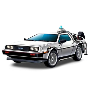 Iconic Delorean Time Machine Graphic Png 45 PNG image