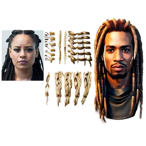 Iconic Dreads Looks Png Ydt85 PNG image