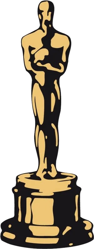 Iconic Film Award Statuette PNG image