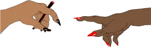 Iconic Finger Touch With Blunt PNG image