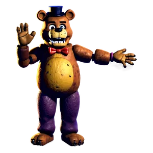 Iconic Freddy Fazbear Pose Png Qrc52 PNG image