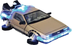 Iconic Futuristic Car Toy PNG image