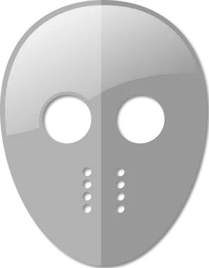 Iconic Hockey Mask Graphic PNG image