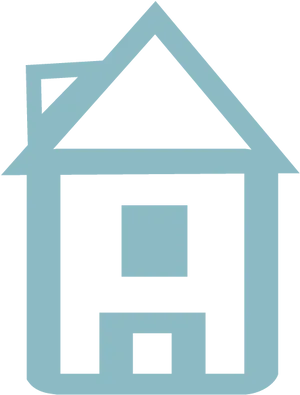 Iconic House Roof Outline PNG image