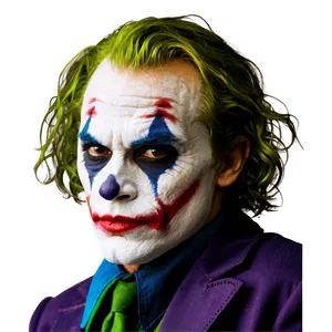 Iconic Joker Makeup Png 06272024 PNG image