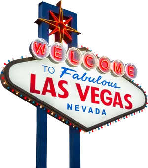 Iconic Las Vegas Sign PNG image