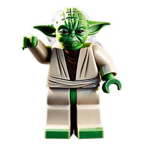 Iconic Lego Yoda Pose PNG Utm73