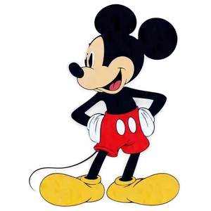Iconic Mickey Mouse Silhouette PNG Rib3 PNG