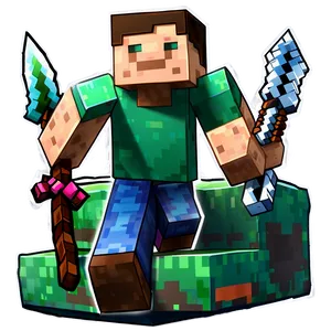 Iconic Minecraft Characters Png Wng9 PNG image