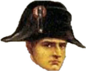 Iconic Napoleonic Portrait PNG image