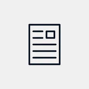 Iconic Paper Document Graphic