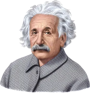 Iconic_ Physicist_ Portrait PNG