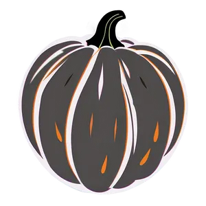 Iconic Pumpkin Outline Version PNG 06202024 PNG