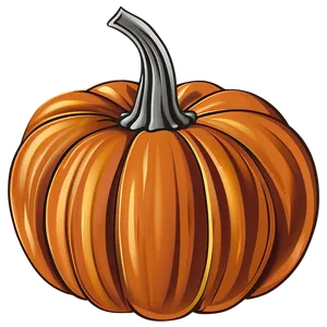 Iconic Pumpkin Outline Version PNG 78 PNG