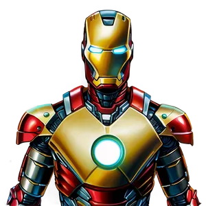 Iconic Red And Gold Iron Man Suit Png 06292024 PNG image