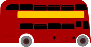 Iconic Red London Bus PNG image