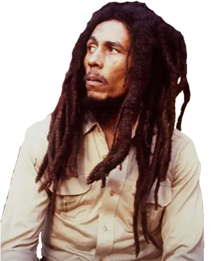 Iconic Reggae Legend Bob Marley PNG image