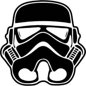 Iconic Stormtrooper Helmet PNG image