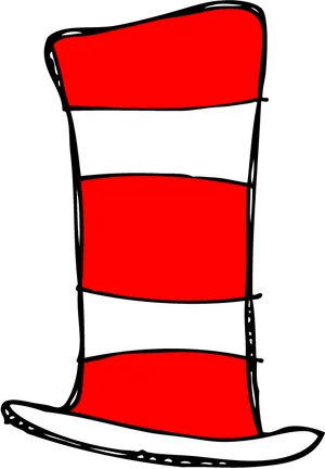 Iconic Striped Hat PNG image