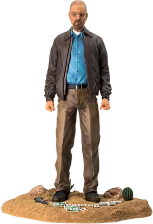 Iconic T V Show Character Statue PNG image