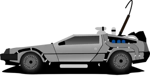 Iconic Time Travel Vehicle PNG image