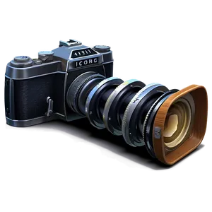 Iconic Vintage Camera PNG Gua