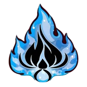 Icy Blue Flames Png 06122024 PNG image