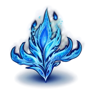 Icy Blue Flames PNG 72 PNG